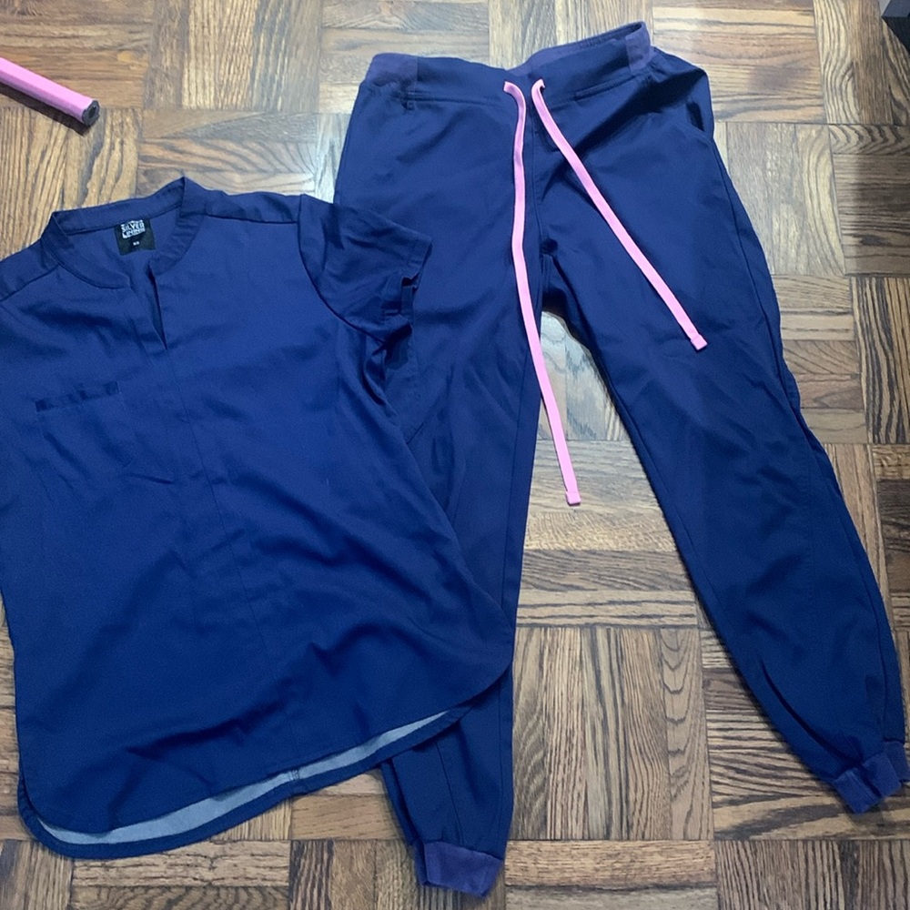 Winter fleece scrub set-Silver lining scrub sets